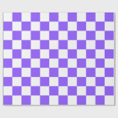 Classic visual purple checkerboard  cadeaupapier (Vlak)
