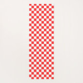 Classic visual red checkerboard  yogamat (Achterkant)