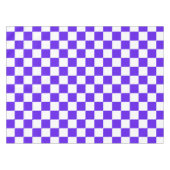 Classic visual violet checkerboard  tafelkleed (Voorkant (Horizontaal))
