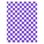 Classic visual violet checkerboard  tafelkleed (Voorkant)