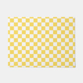 Classic visual yellow checkerboard deurmat (Voorkant)