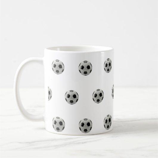 Classic Voetbal Pattern Mok (Links)