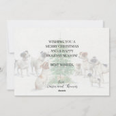 Classic  Vrolijk Kerstfeest Carl Reichert Feestdagenkaart (Achterkant)