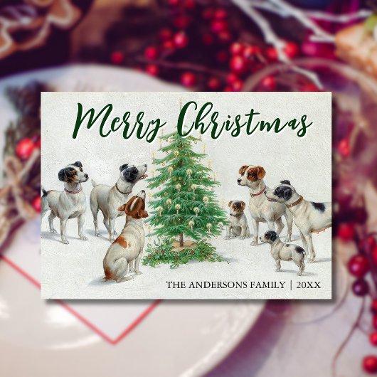 Classic  Vrolijk Kerstfeest Carl Reichert Feestdagenkaart