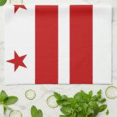 Classic Washington D.C. Flag Theedoek (Gevouwen)