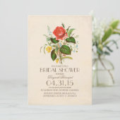 Classic  waterverf Flower vrijgezellenfeest Kaart (Staand voorkant)