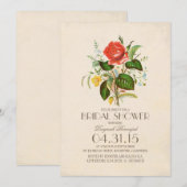 Classic  waterverf Flower vrijgezellenfeest Kaart (Voorkant / Achterkant)