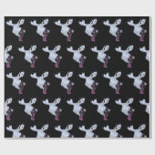 Classic Waterverf Moose Christmas Cadeaupapier (Vlak)