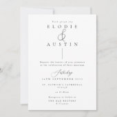CLASSIC WEDDING INVITATION KAART (Voorkant)