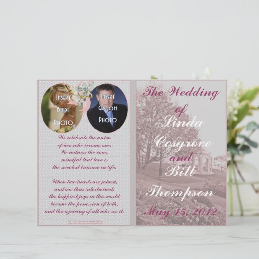 Classic Wedding Memories Program (Staand voorkant)