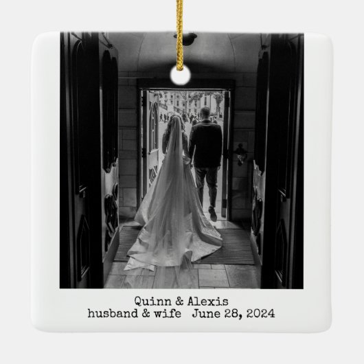 Classic Wedding Ornament (Achterkant)