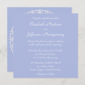 Classic Wedgewood Blue 1 Wedding Invitation Kaart (Voorkant / Achterkant)