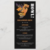 Classic Werewolf, Menu de fête d'Halloween (Devant)