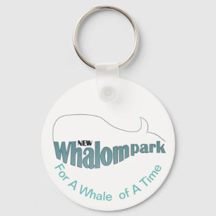 Classic Whalom Park Logo met Slogan Sleutelhanger