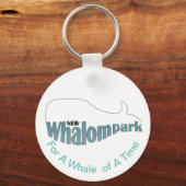 Classic Whalom Park Logo met Slogan Sleutelhanger (Voorkant)