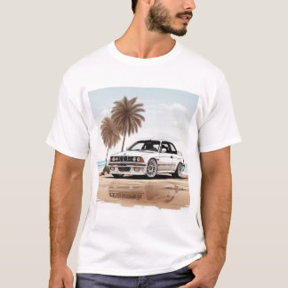 Classic White BMW M3 Tee - Timeless Beach Style T-shirt