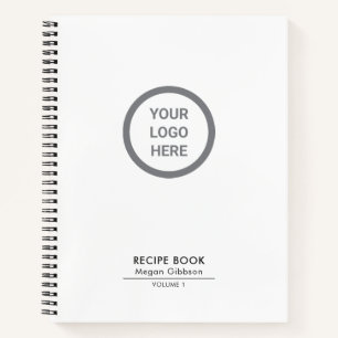 Classic White Custom Logo Corporate Giveaway Notitieboek