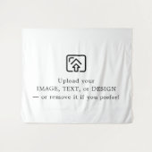 Classic White Tapestry – Make It Yours Today Wandkleed (Voorkant (horizontaal))