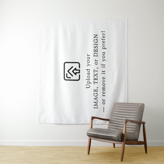 Classic White Tapestry – Make It Yours Today Wandkleed (In situ)