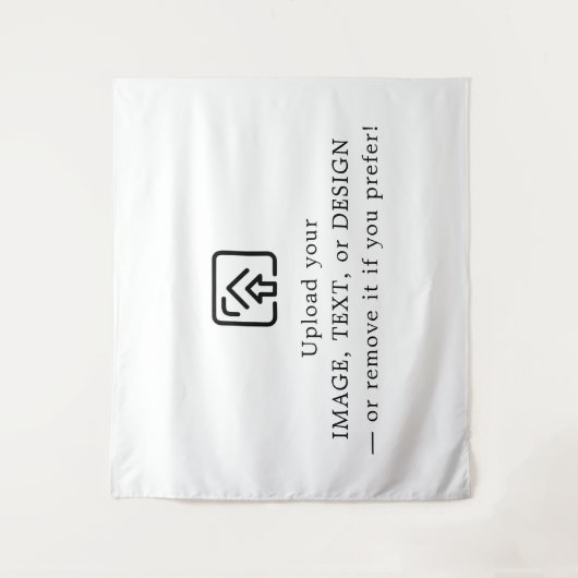 Classic White Tapestry – Make It Yours Today Wandkleed (Voorkant)