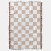 Classic White with Soft cashmere Square Style Deken (Voorkant Verticaal)