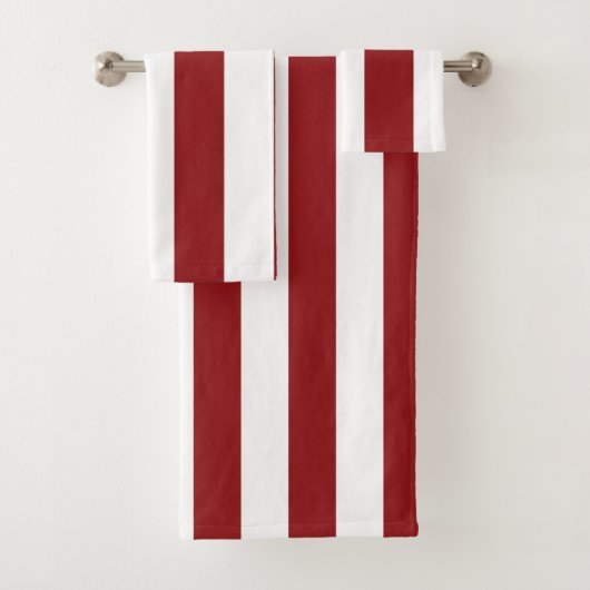 Classic Wide Stripes, Rouge et Blanc (En situation)
