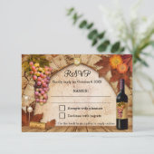 Classic Winery ou Vineyard RSVP Invitation (Debout devant)