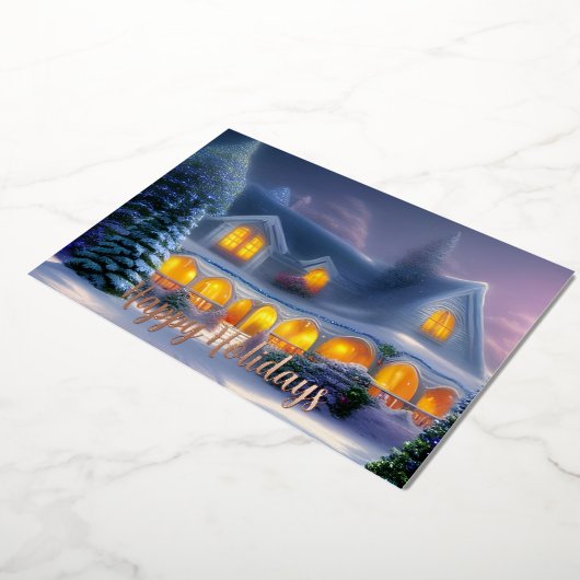 Classic Winter Home Joyeux Vacances Affaires (Rotation)