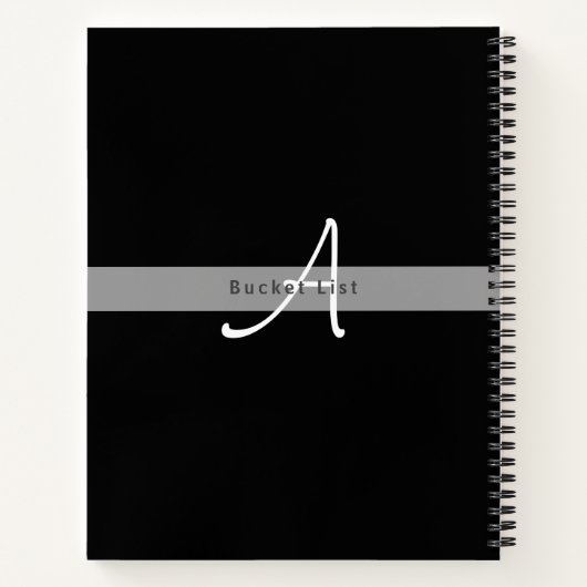 Classic Winter Sneeuwfox Custom BUCKET LIST Notitieboek (Achterkant)