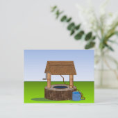 Classic Wishing Well Briefkaart (Staand voorkant)