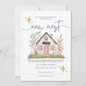 Classic Witte Huis Warming Nodig Kaart uit (Voorkant)