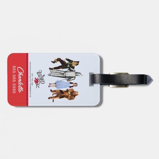 Classic Wizard of Oz Characters Bagagelabel (Achterkant horizontaal)