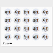 Classic Wizard of Oz Characters Ronde Sticker (Vel)