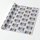Classic Wizard of Oz Characters Wrapping Paper Cadeaupapier (Uitgerold)