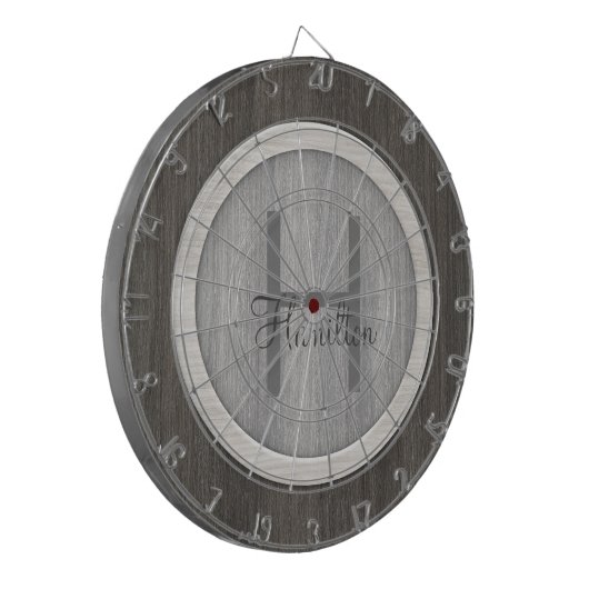 Classic Wood Hue Aged Teak Dart Board Dartbord (Voorkant Links)