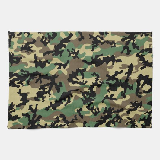 Classic Woodland Camo Kitchen Towels Theedoek (Horizontaal)