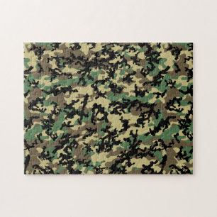 Classic Woodland Camo Puzzle Legpuzzel