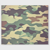 Classic Woodland Camouflage Cadeaupapier (Vlak)