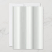 Classic Wreath Monogramme Fête Invitation (Dos)