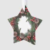 Classic Wreath Wreath Acrylique Star Ornament (devant)