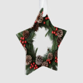 Classic Wreath Wreath Acrylique Star Ornament (devant)