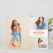 Classic XL 3 Faire-part de diplôme photo (Debout devant)