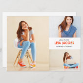 Classic XL 3 Faire-part de diplôme photo (Devant / Derrière)