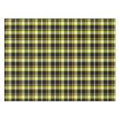 Classic Yellow Black Plaid Pattern Retro Tartan  Tafelkleed (Voorkant (Horizontaal))
