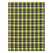 Classic Yellow Black Plaid Pattern Retro Tartan  Tafelkleed (Voorkant)