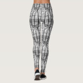 Classic Zebra Lovely Abstract Geometric Patroon Leggings (Achterkant)
