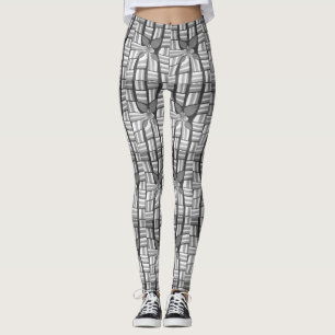 Classic Zebra Lovely Abstract Geometric Patroon Leggings