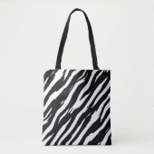 Classic Zebra Print Stripe Mode Pattern Draagtas (Voorkant)