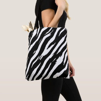 Classic Zebra Print Stripe Mode Pattern Draagtas