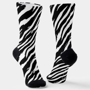 Classic Zebra Print Stripe Mode Pattern Sokken